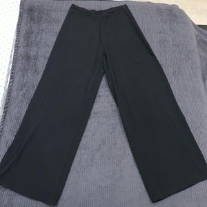 Black pants with side slits